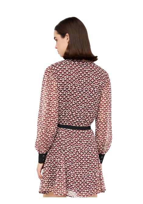 Abito corto con cintura MARRONE Liu Jo | MF5064TS116P9140